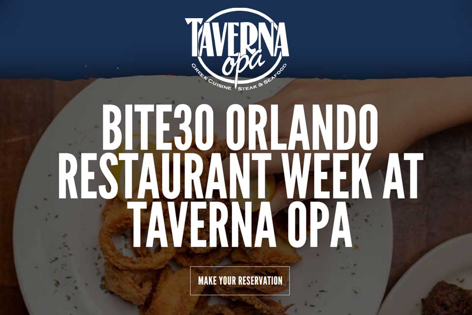 Bite 30 Orlando's 60 Day Restaurant Week at Taverna Opa