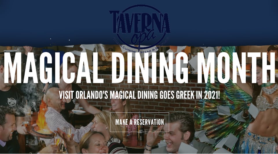 Magical Dining Month Taverna Opa