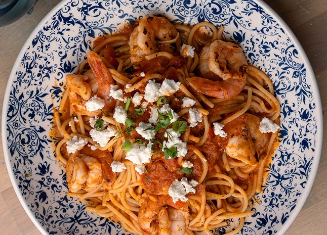 Santorini Spaghetti